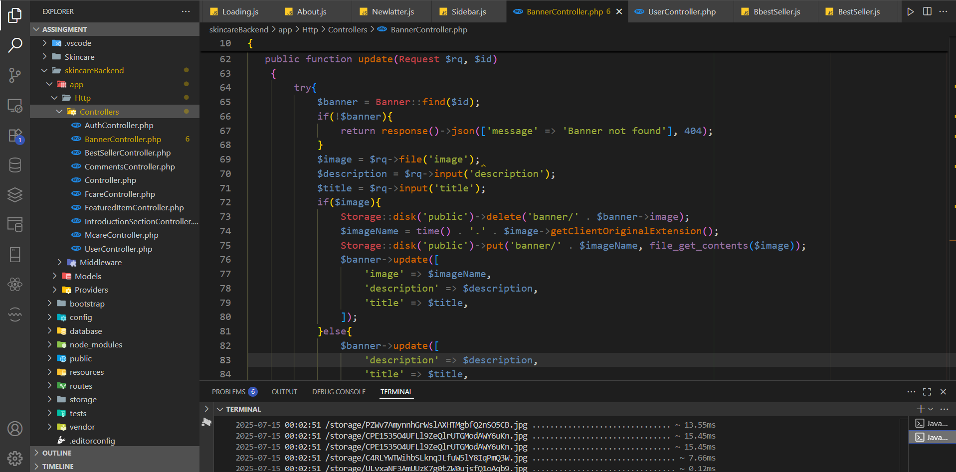 Code backend
